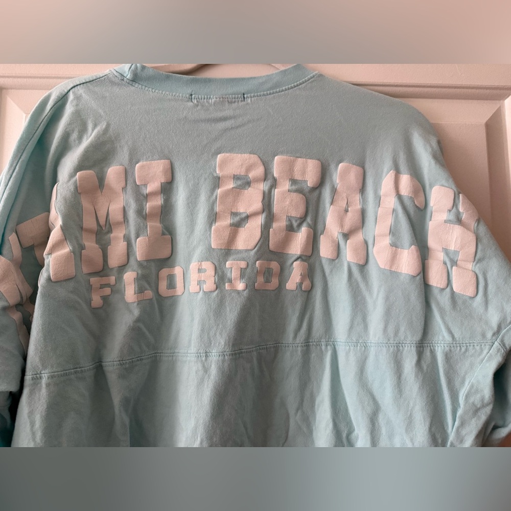 Light Blue Miami Beach Oversized Shirt
